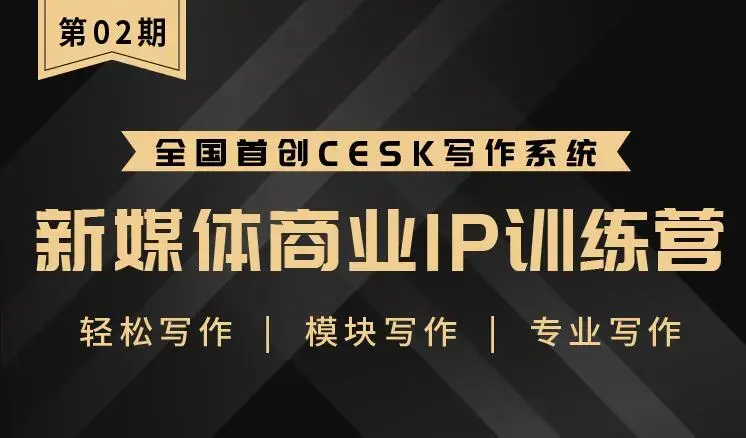新媒体商业IP训练营-第2期